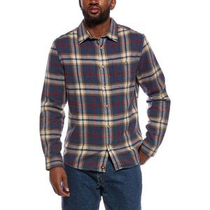The Normal Brand Mens  Hudson Double Brushed Flannel Shirt, Blue